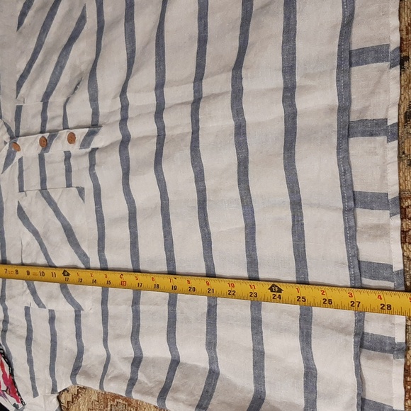 John Mark 100% Linen Tunic Top Size Small - Picture 9 of 12